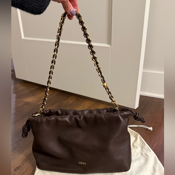 EUC AUTH Loewe Flamenco Chain in BROWN - Picture 4 of 15